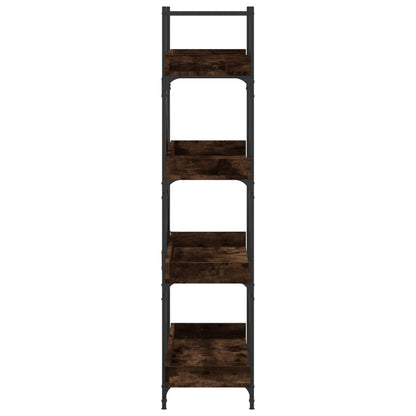 Libreria 4 Ripiani Rovere Fumo 100x33x145,5cm Legno Multistrato | homemem39