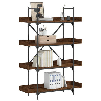 Libreria 4Ripiani Rovere Marrone 100x33x145,5 Legno Multistrato | homemem39