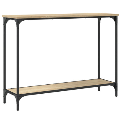 Tavolino Consolle Rovere Sonoma 101x30,5x75cm Legno Multistrato - homemem39