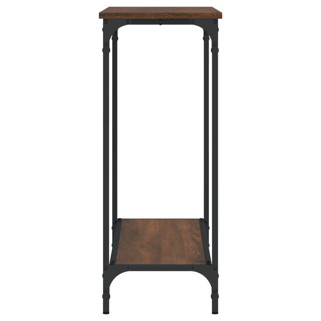 Tavolo Consolle Rovere Marrone 101x30,5x75 cm Legno Multistrato - homemem39
