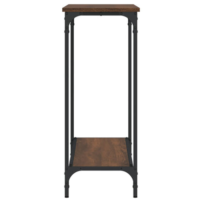 Tavolo Consolle Rovere Marrone 101x30,5x75 cm Legno Multistrato - homemem39
