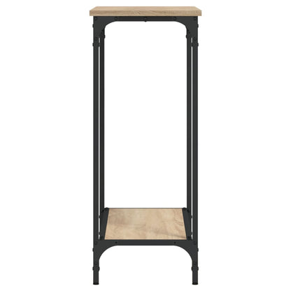 Tavolino Consolle Rovere Sonoma 75x30,5x75cm Legno Multistrato - homemem39