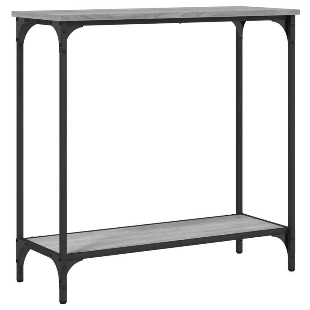 Tavolino Consolle Grigio Sonoma 75x30,5x75 cm Legno Multistrato - homemem39