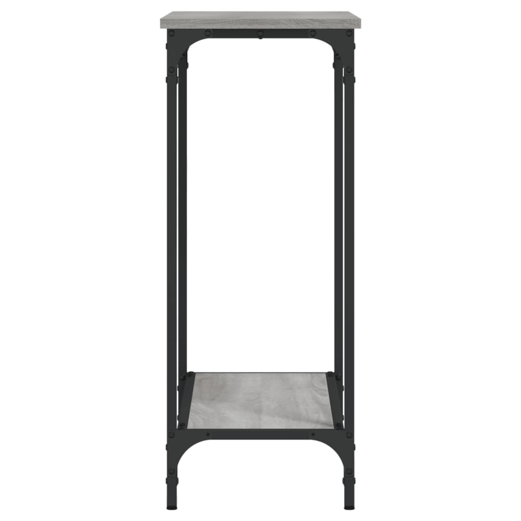 Tavolino Consolle Grigio Sonoma 75x30,5x75 cm Legno Multistrato - homemem39