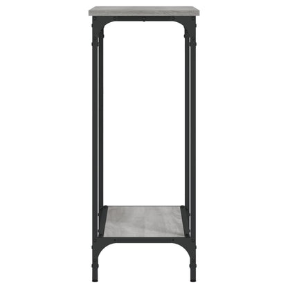 Tavolino Consolle Grigio Sonoma 75x30,5x75 cm Legno Multistrato - homemem39