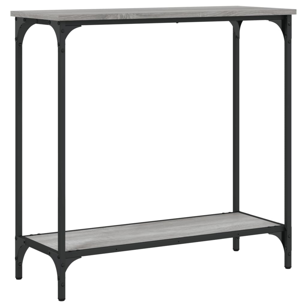 Tavolino Consolle Grigio Sonoma 75x30,5x75 cm Legno Multistrato - homemem39