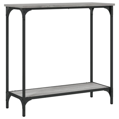 Tavolino Consolle Grigio Sonoma 75x30,5x75 cm Legno Multistrato - homemem39