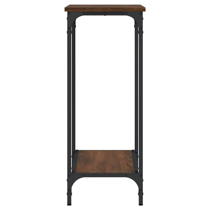 Tavolino Consolle Rovere Marrone 75x30,5x75cm Legno Multistrato - homemem39