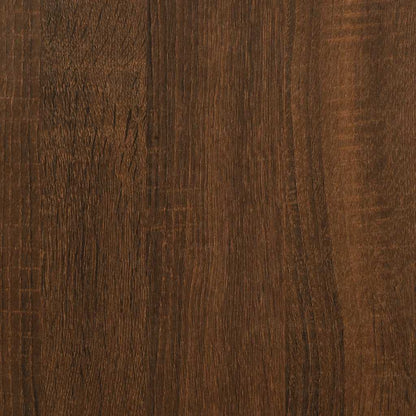 Tavolino Consolle Rovere Marrone 75x30,5x75cm Legno Multistrato - homemem39