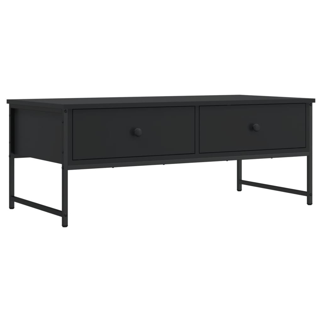 Tavolino da Salotto Nero 101x49x39,5 cm in Legno Multistrato | homemem39