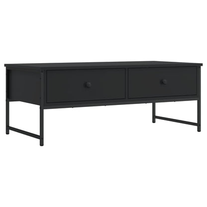 Tavolino da Salotto Nero 101x49x39,5 cm in Legno Multistrato | homemem39