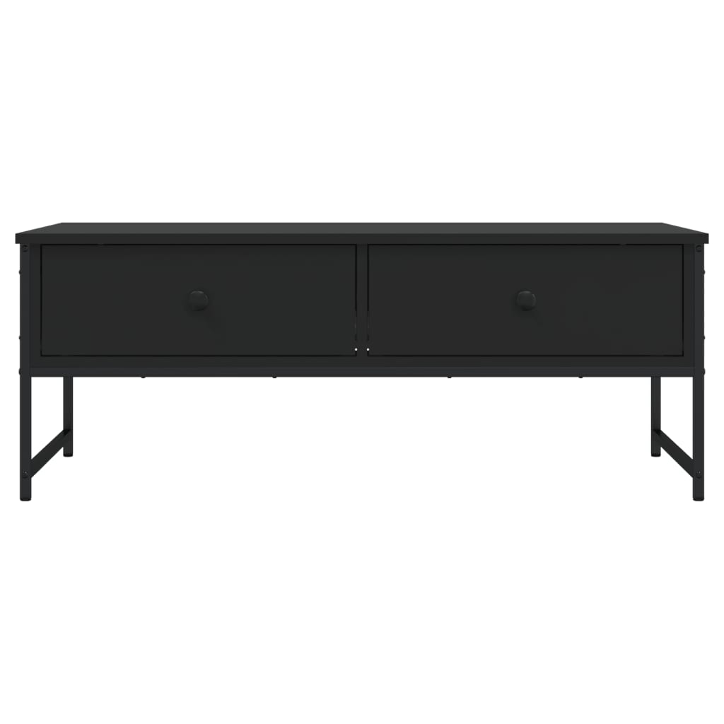 Tavolino da Salotto Nero 101x49x39,5 cm in Legno Multistrato | homemem39