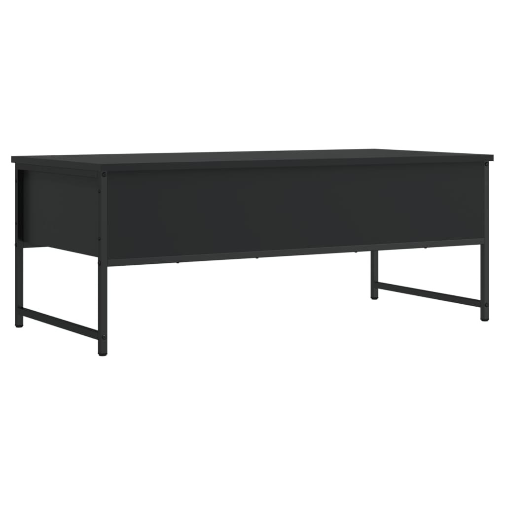 Tavolino da Salotto Nero 101x49x39,5 cm in Legno Multistrato | homemem39