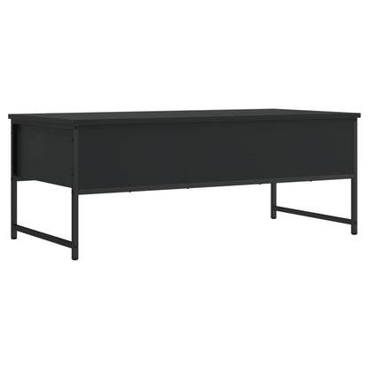 Tavolino da Salotto Nero 101x49x39,5 cm in Legno Multistrato | homemem39