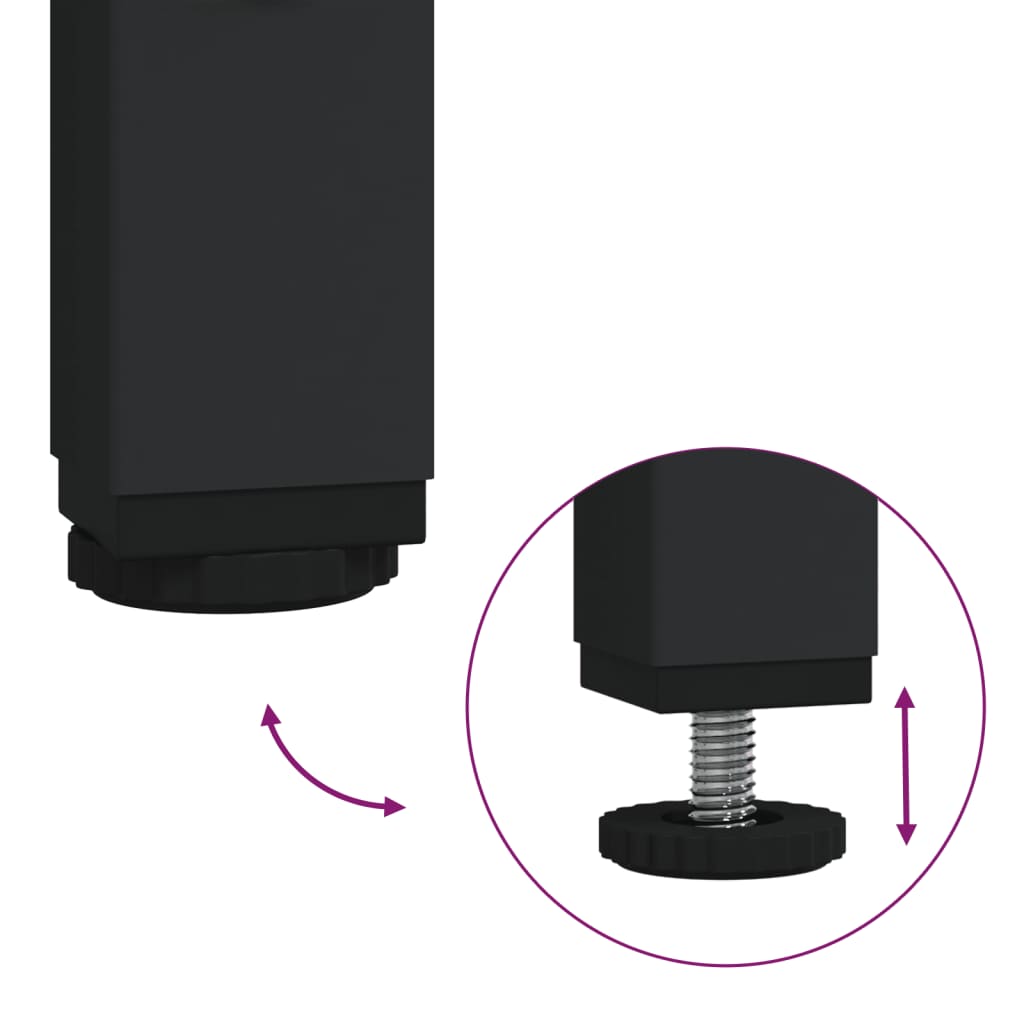 Tavolino da Salotto Nero 101x49x39,5 cm in Legno Multistrato | homemem39