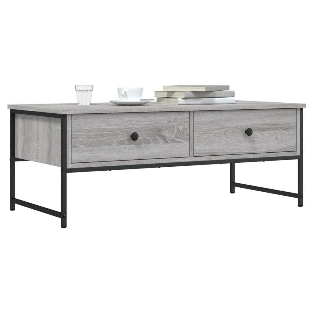 Tavolino Salotto Grigio Sonoma 101x49x39,5 cm Legno Multistrato | homemem39
