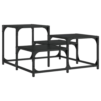Tavolino da Salotto Nero 68x68x40 cm in Legno Multistrato | homemem39