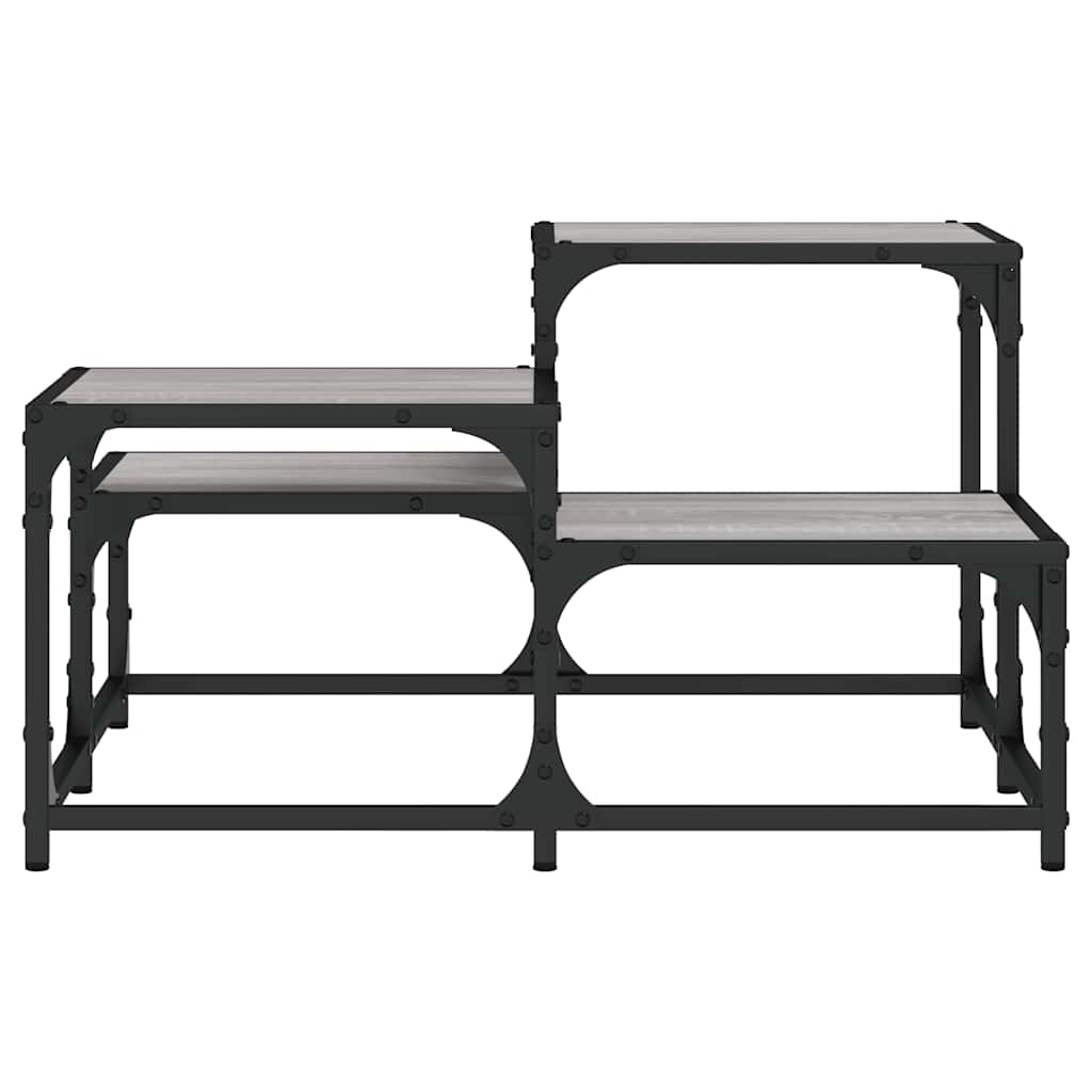 Tavolino da Salotto Grigio Sonoma 68x68x40 cm Legno Multistrato | homemem39