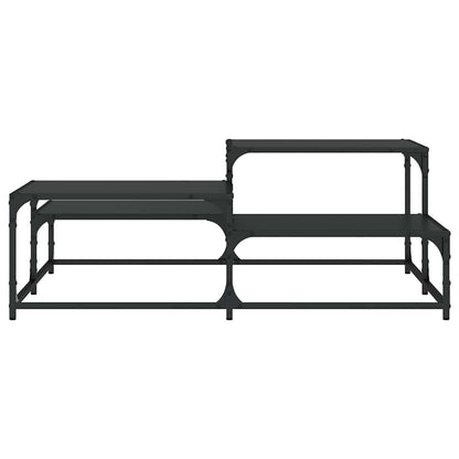 Tavolino da Salotto Nero 107x107x40 cm in Legno Multistrato | homemem39