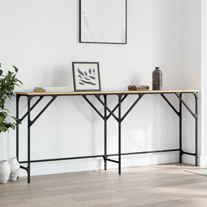 Tavolo Consolle Rovere Sonoma 180x29x75 cm in Legno Multistrato - homemem39