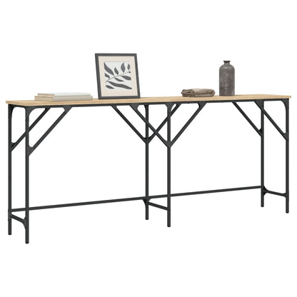 Tavolo Consolle Rovere Sonoma 180x29x75 cm in Legno Multistrato - homemem39