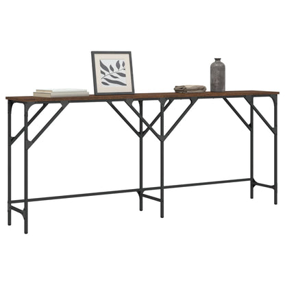 Tavolino Consolle Rovere Marrone 180x29x75 cm Legno Multistrato | homemem39