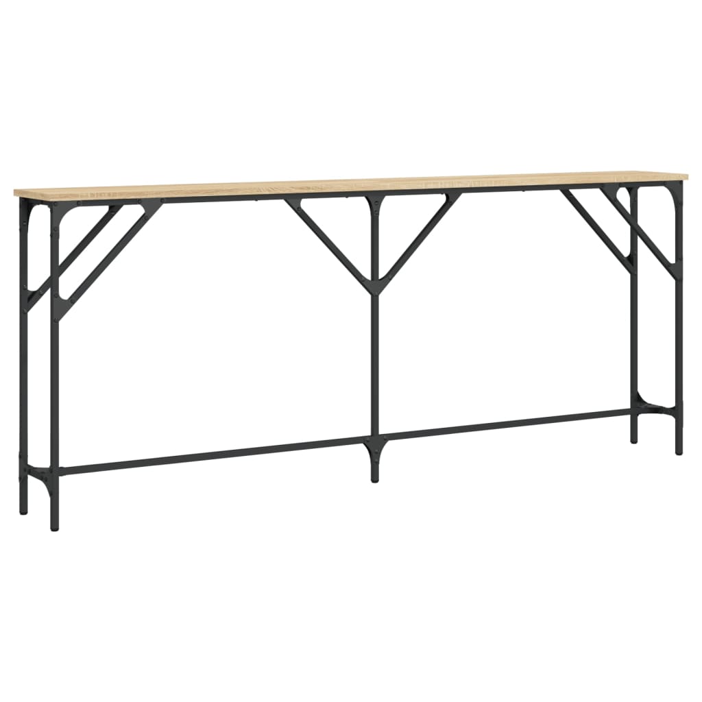 Tavolo Consolle Rovere Sonoma 180x23x75 cm in Legno Multistrato | homemem39
