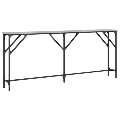 Tavolo Consolle Grigio Sonoma 180x23x75 cm in Legno Multistrato - homemem39