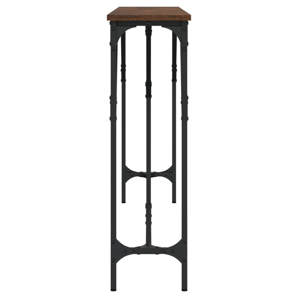 Tavolino Consolle Rovere Marrone 180x23x75 cm Legno Multistrato - homemem39