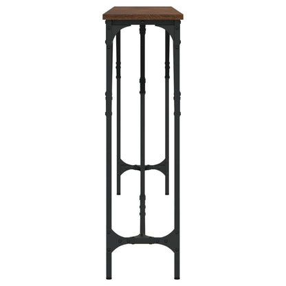 Tavolino Consolle Rovere Marrone 180x23x75 cm Legno Multistrato - homemem39