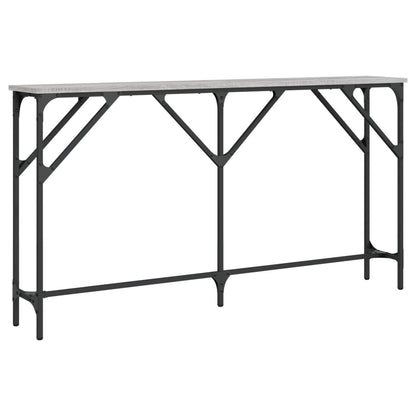 Tavolo Consolle Grigio Sonoma 140x23x75 cm in Legno Multistrato - homemem39