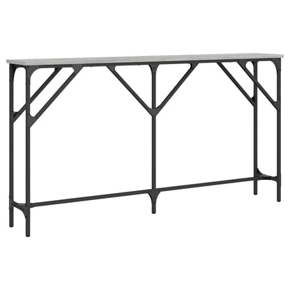 Tavolo Consolle Grigio Sonoma 140x23x75 cm in Legno Multistrato - homemem39