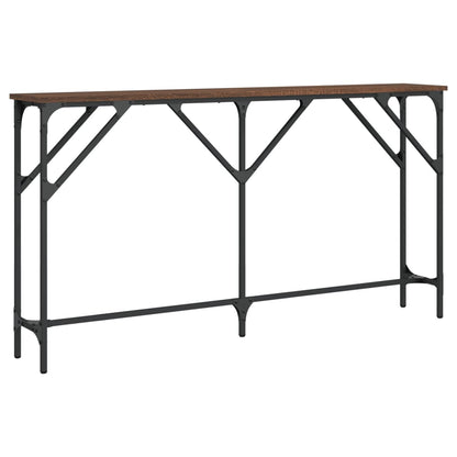 Tavolino Consolle Rovere Marrone 140x23x75 cm Legno Multistrato - homemem39