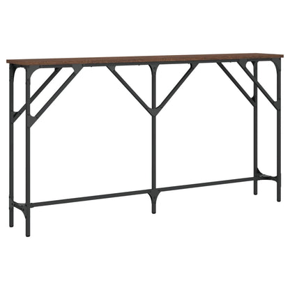 Tavolino Consolle Rovere Marrone 140x23x75 cm Legno Multistrato - homemem39