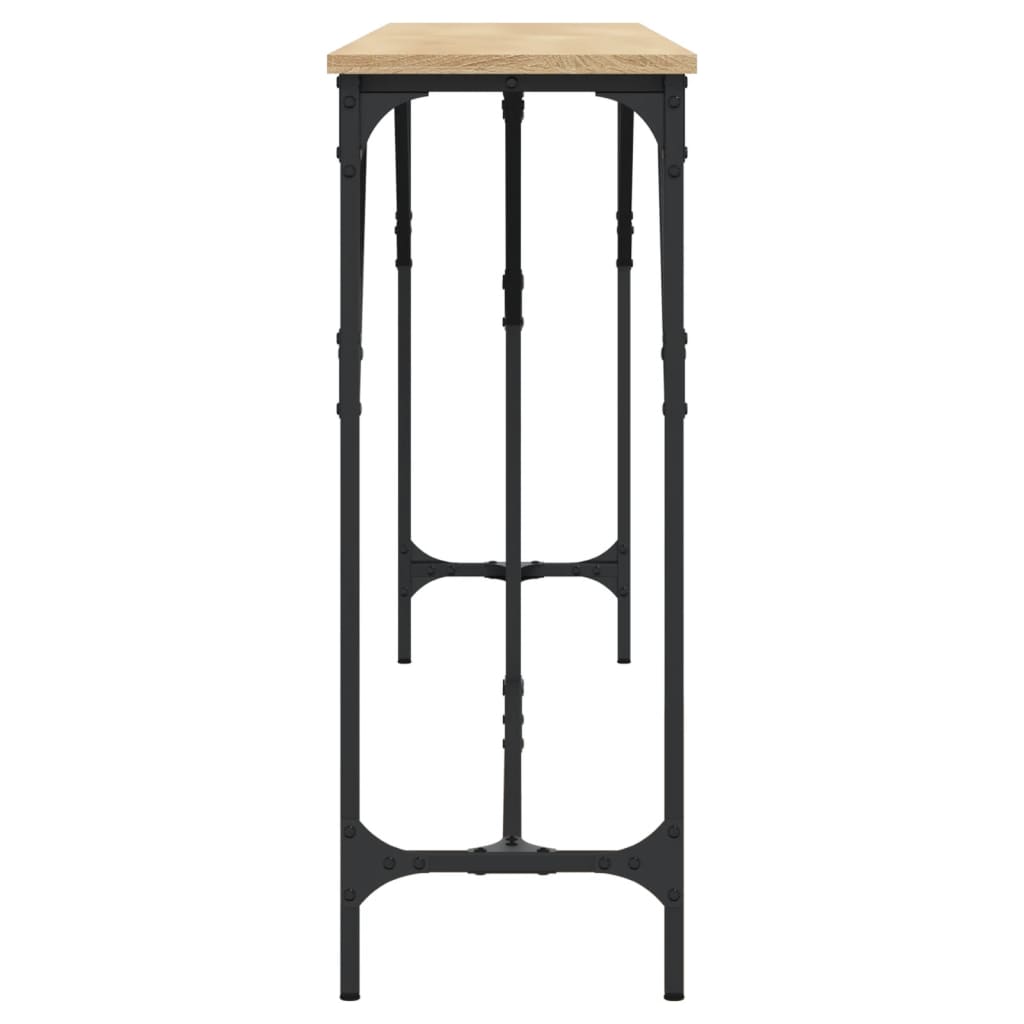 Tavolo Consolle Rovere Sonoma 200x29x75 cm in Legno Multistrato - homemem39