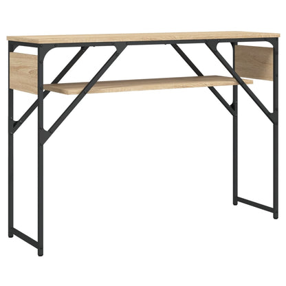 Tavolo Consolle Ripiano Rovere Sonoma 105x30x75cm Multistrato - homemem39