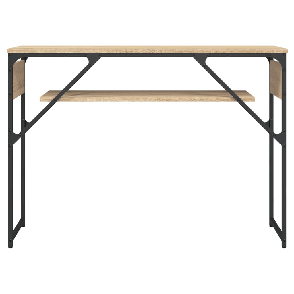 Tavolo Consolle Ripiano Rovere Sonoma 105x30x75cm Multistrato