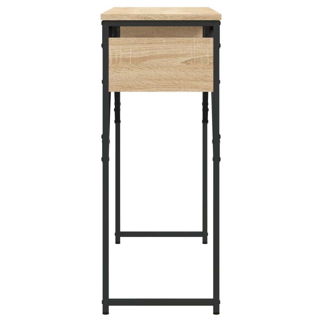 Tavolo Consolle Ripiano Rovere Sonoma 105x30x75cm Multistrato - homemem39