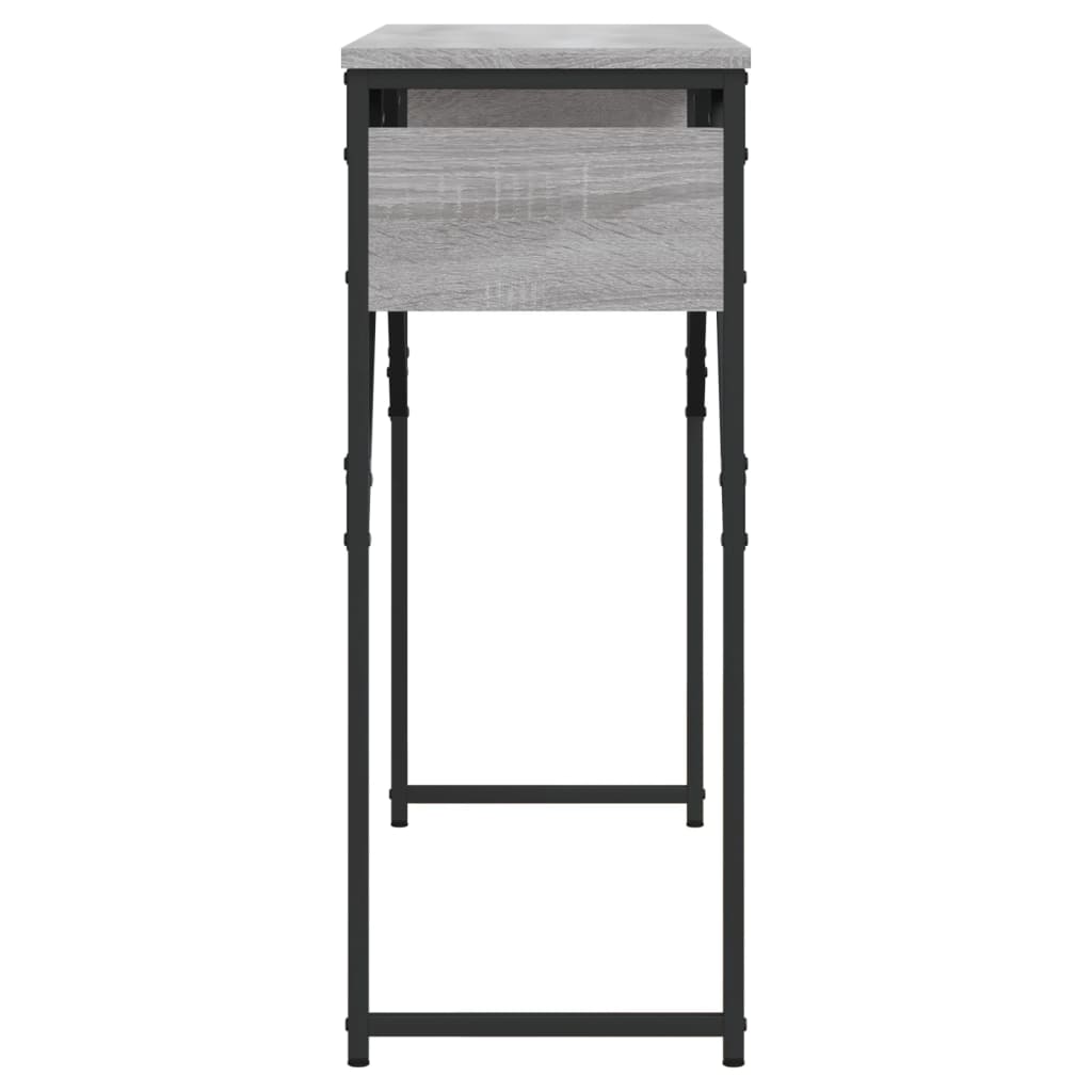 Tavolo Consolle Ripiano Grigio Sonoma 105x30x75cm Multistrato - homemem39