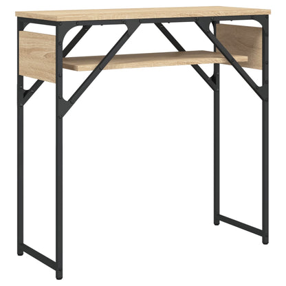 Tavolo Consolle Ripiano Rovere Sonoma 75x30x75cm Multistrato - homemem39