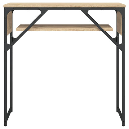 Tavolo Consolle Ripiano Rovere Sonoma 75x30x75cm Multistrato