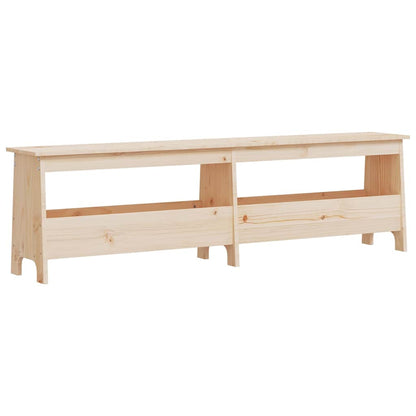 Panca da ingresso 160x28x45 cm in legno massello di pino | homemem39