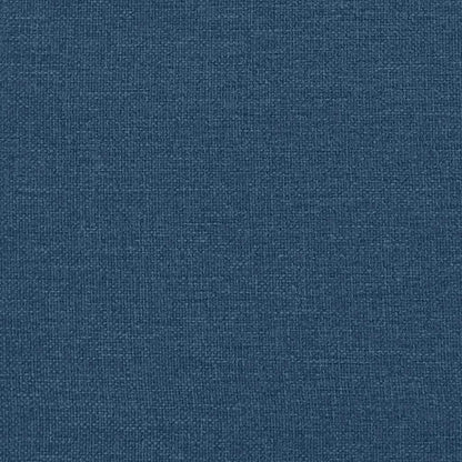 Panca con Schienale Blu 120x62x75,5 cm in Tessuto