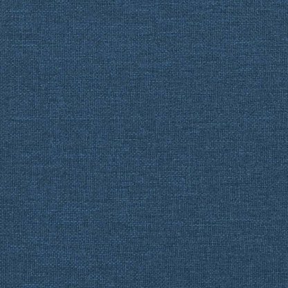 Panca con Schienale Blu 120x62x75,5 cm in Tessuto - homemem39
