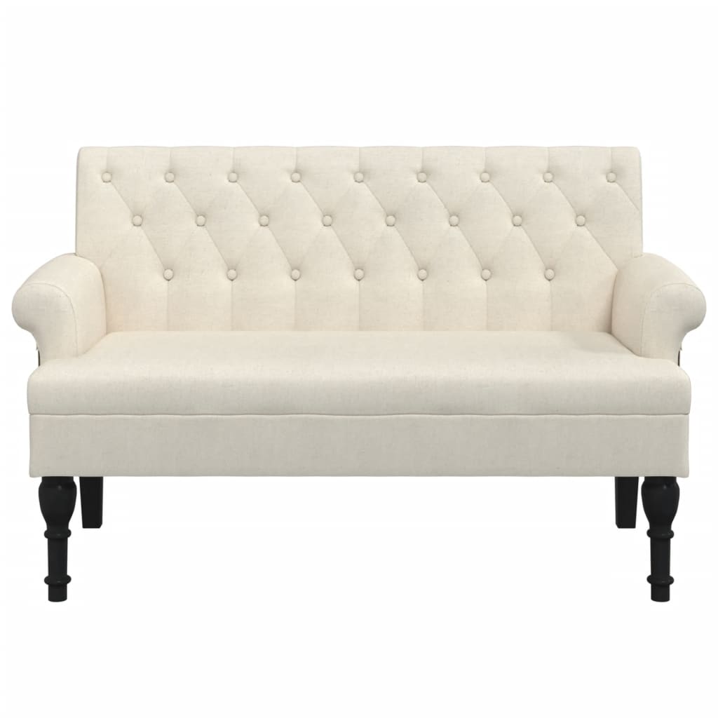 Panca con Schienale 120x62x75,5 cm in Lino