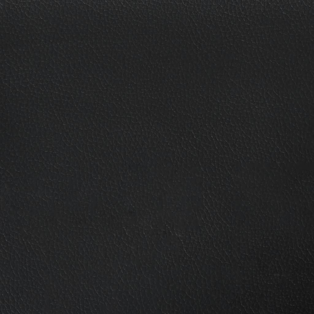 Panca con schienale nera 112x65,5x75 cm in similpelle