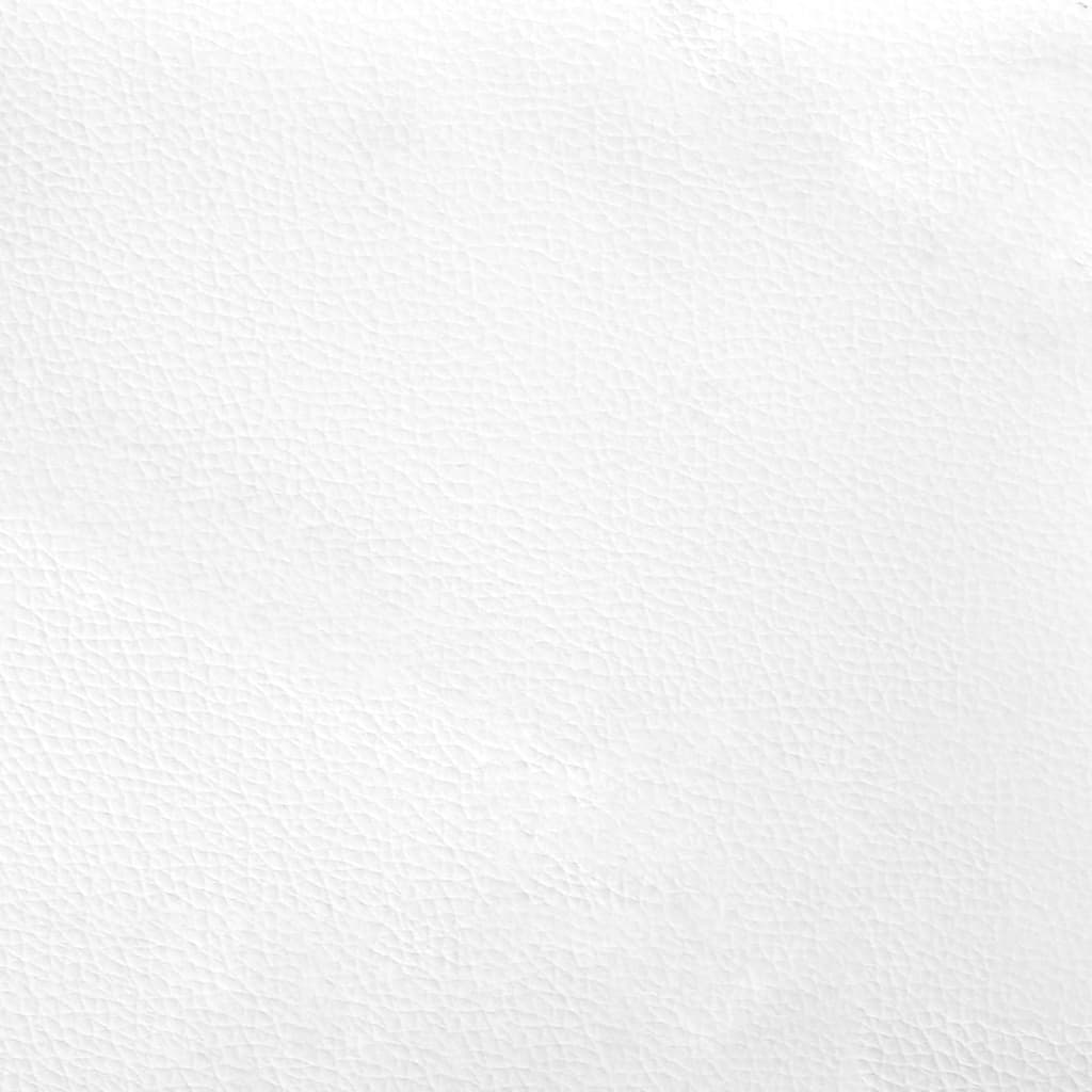 Panca con Schienale Bianca 112x65,5x75 cm in Similpelle - homemem39