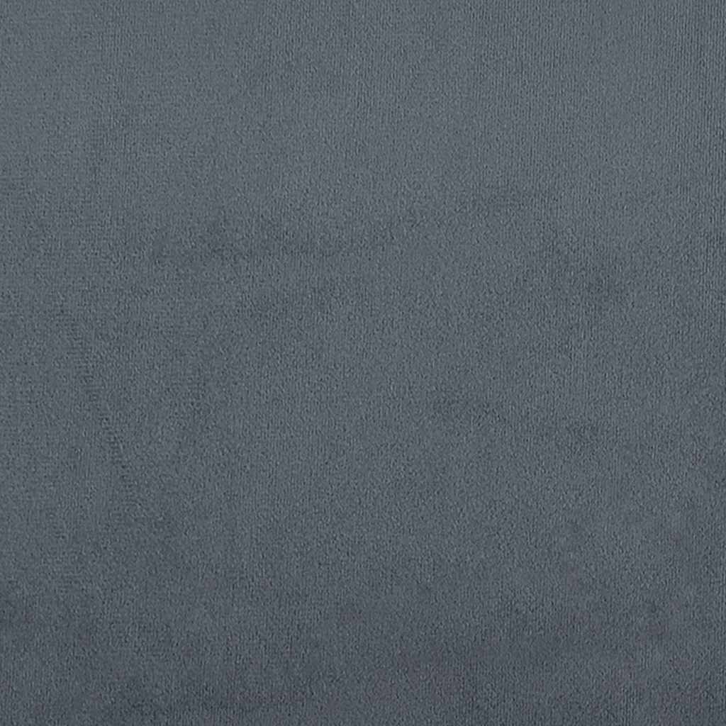 Panca con Schienale Grigio Scuro 119,5x64,5x75 cm in Velluto - homemem39
