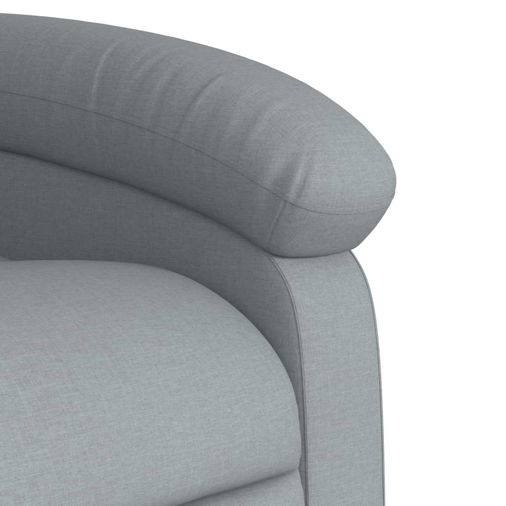 Poltrona Reclinabile in Tessuto Grigio Chiaro | homemem39