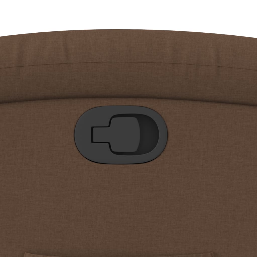 Poltrona Reclinabile in Tessuto Marrone - homemem39